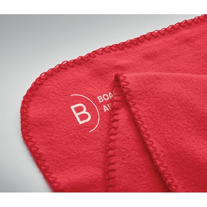 MO6805-05Bogda RPET-Polar Fleece-Decke_ Rot