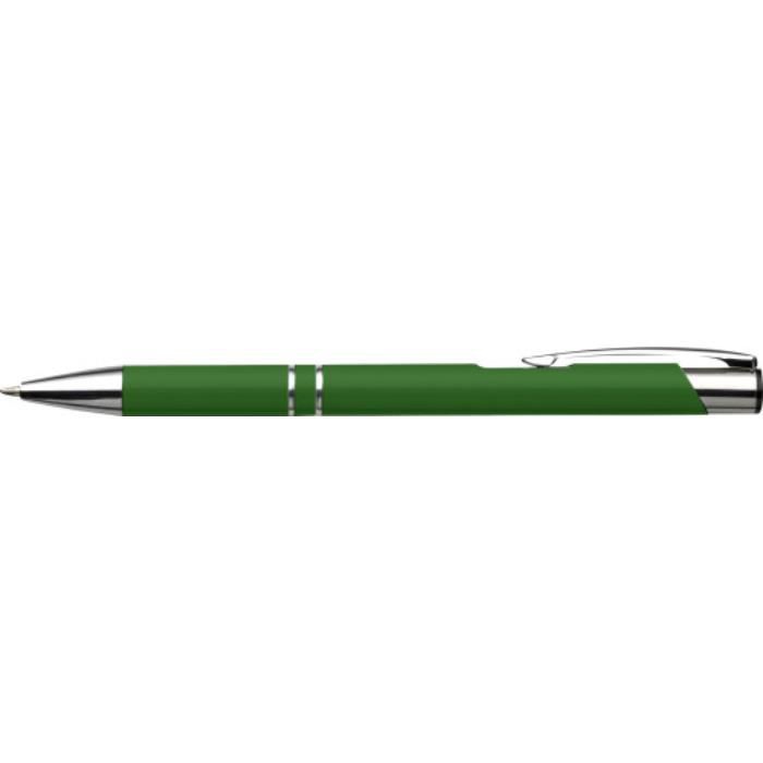 GI3444-29Kugelschreiber aus Aluminium Albacete_ Hellgruen