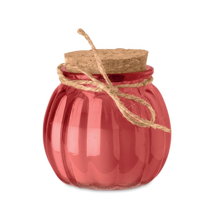 MO3193-05Pumkin Kerze aus Pflanzenwachs_ rot
