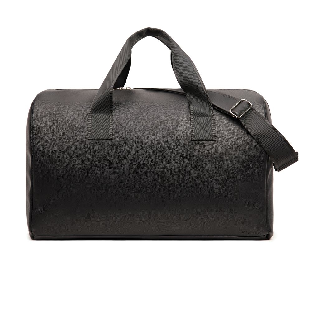 XDV7070-01VINGA Bermond Wochenendtasche aus RCS recyceltem PU_ schwarz