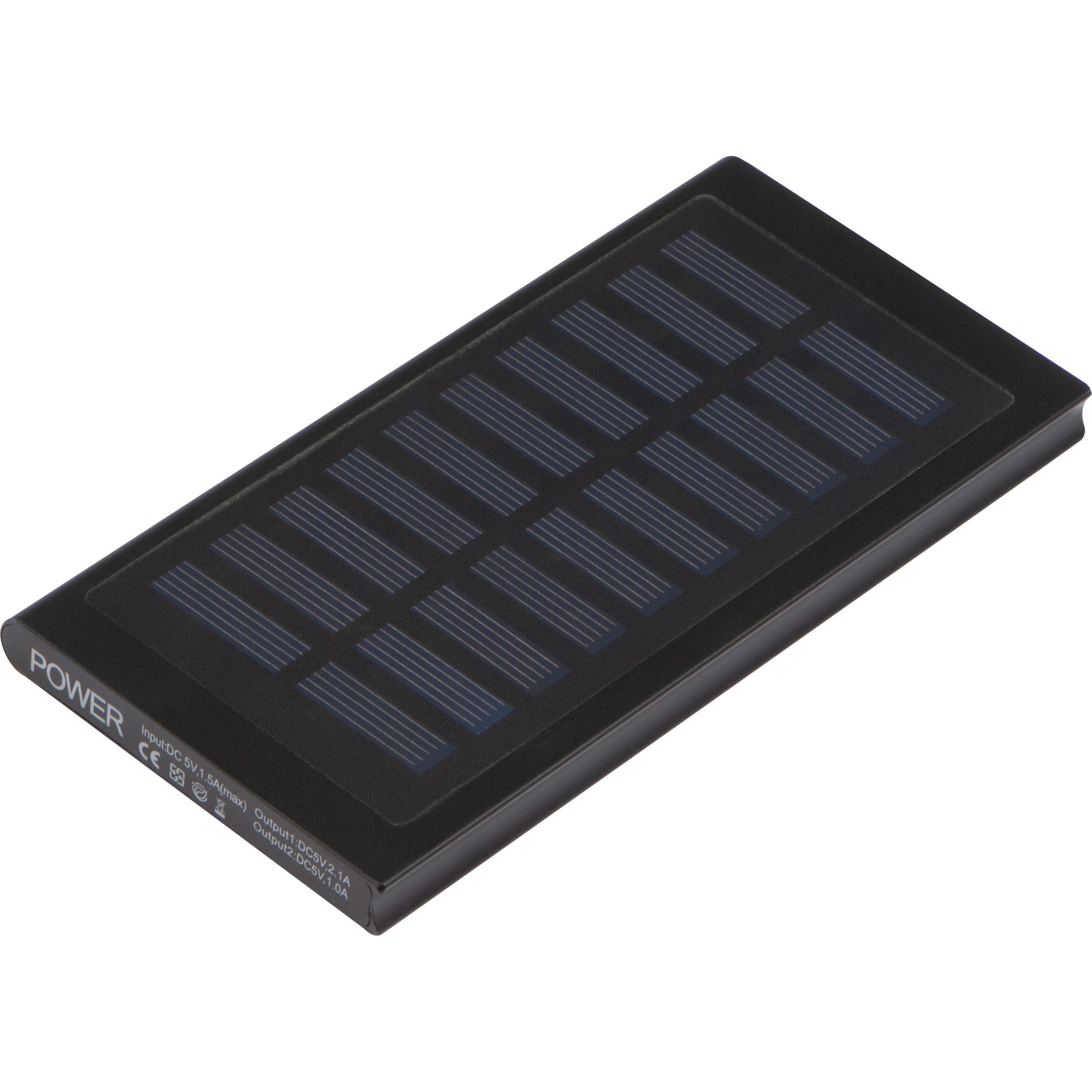 MA30824-03Solar Powerbank aus Metall 8.000mAh_ schwarz