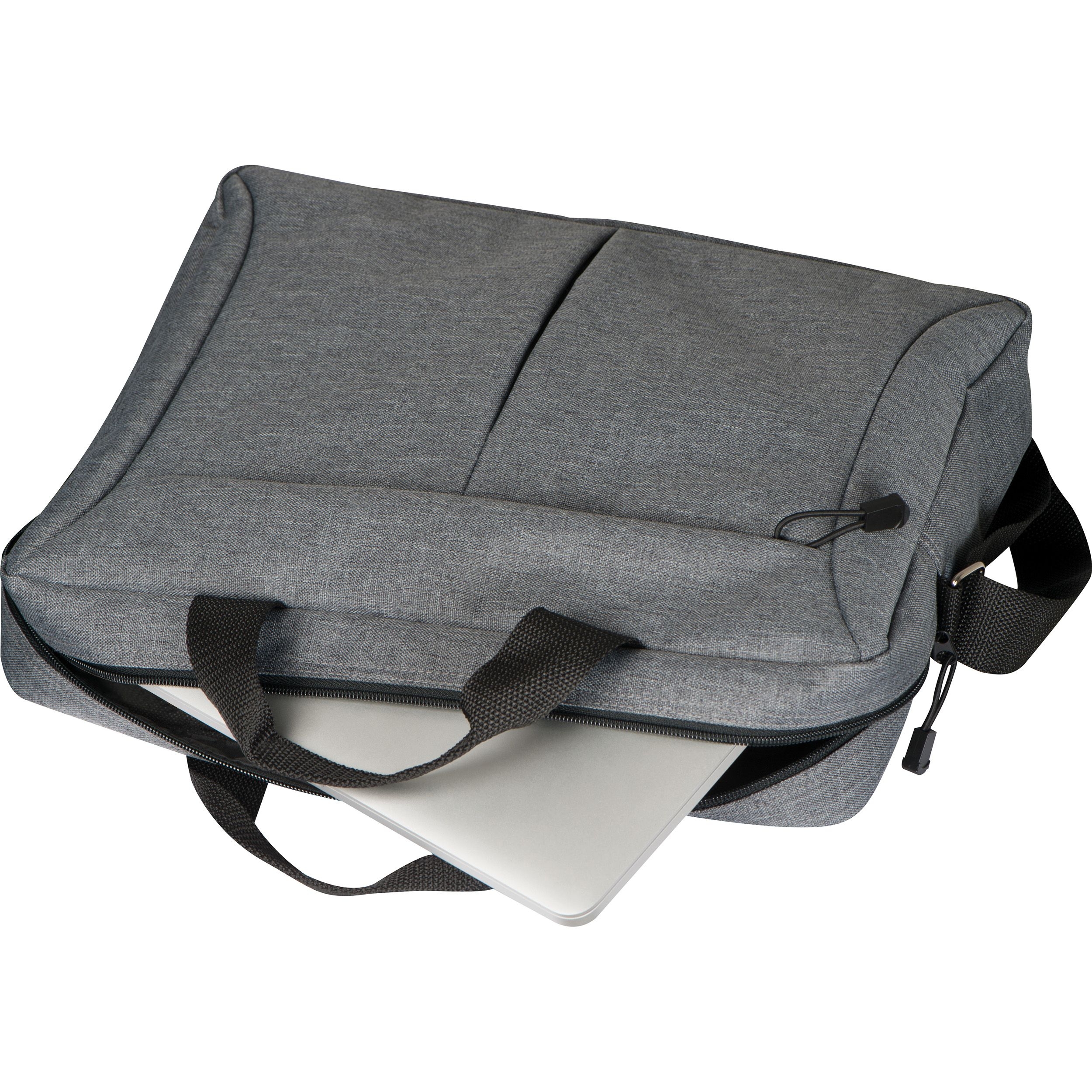 MA60731-07Laptoptasche aus Polyester IWAN_ silbergrau