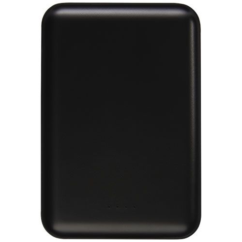 PF124208-1Gleam 5000 mAh ultraflache_ Leuchtlogo Powerbank_ schwarz