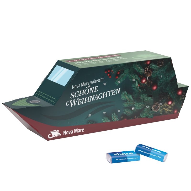 JG20135Adventskalender Schiff share Schokotaefelchen