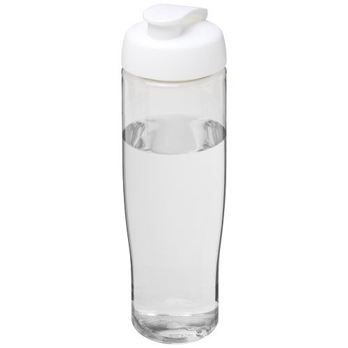 PF210040-2H2O Active® Tempo 700 ml Sportflasche mit Klappdeckel_ transparent_weiss PF210040-2H2O Active® Tempo 700 ml Sportflasche mit Klappdeckel_ transparent_weiss