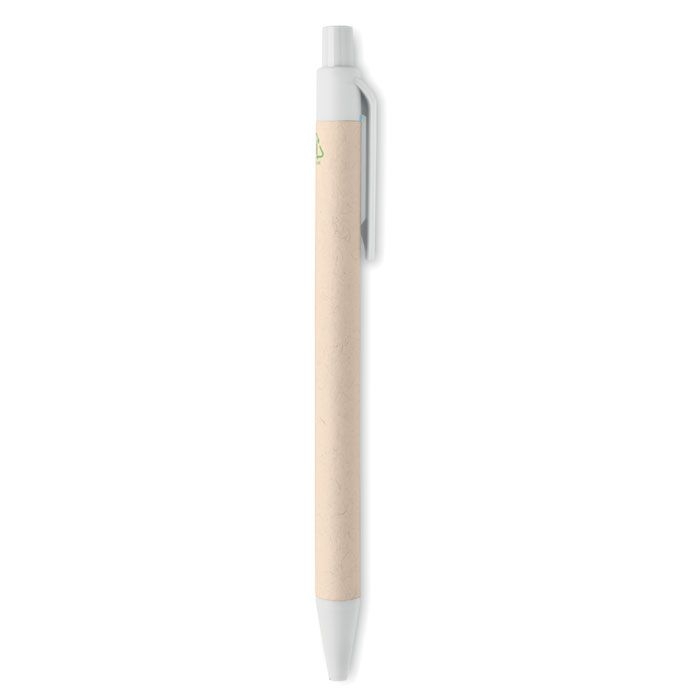 MO6822-06Mito Pen Kugelschreiber Milchkarton_ Weiss