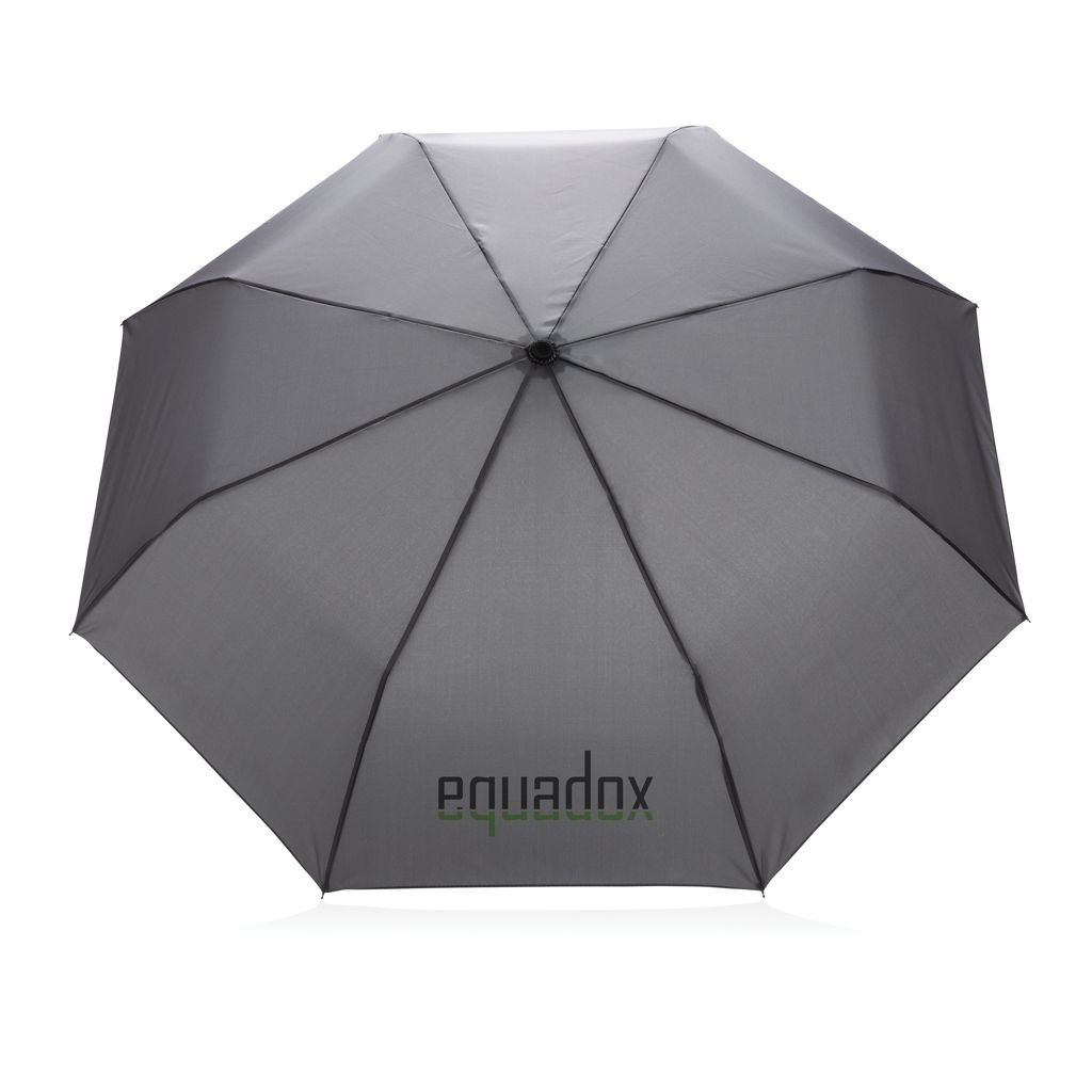 XDP850_57-220.5_ Impact AWARE™ RPET 190T Pongee Bambus Mini-Schirm_ anthrazit