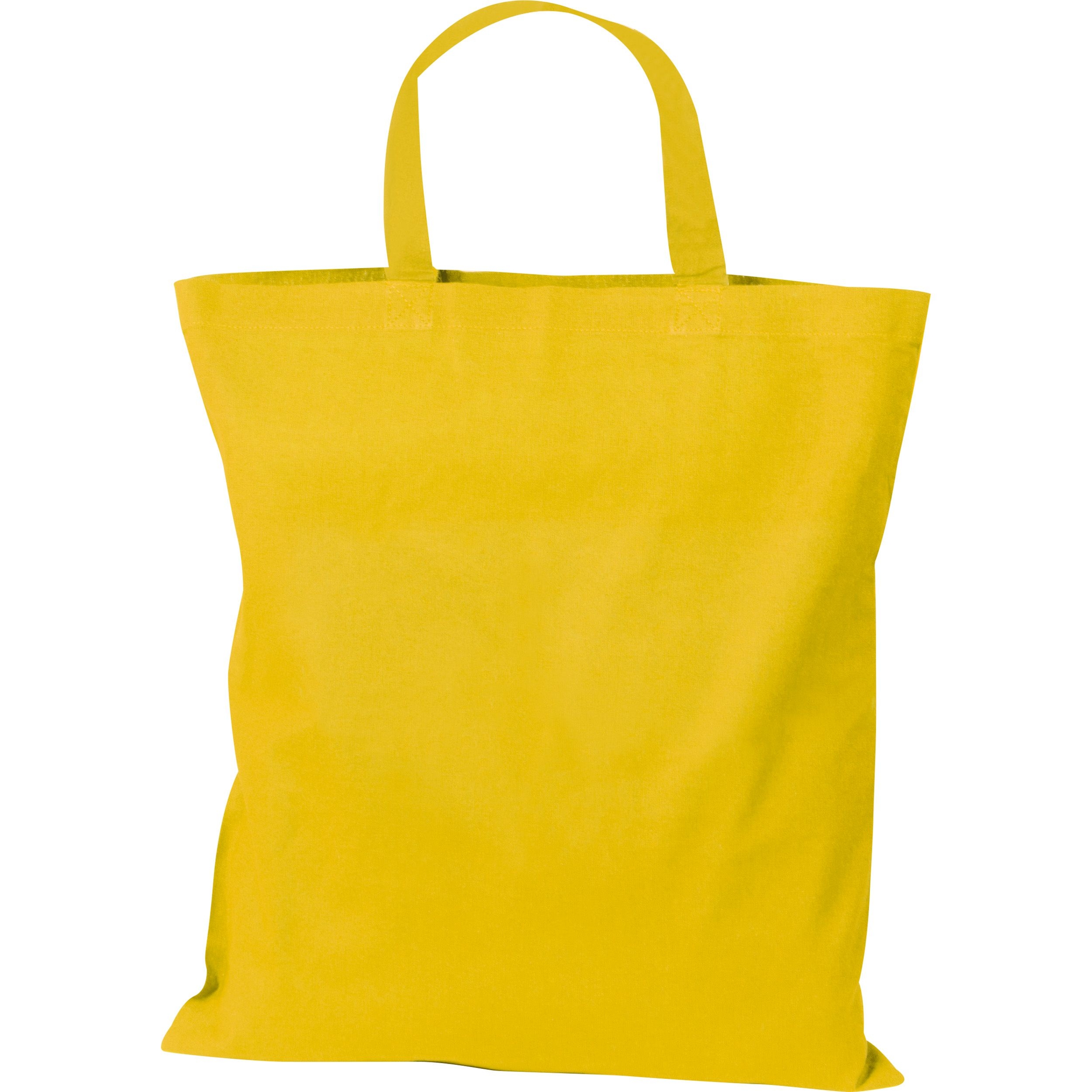 MA60680-08Baumwolltasche mit kurzen Henkeln _ gelb MA60680-08Baumwolltasche mit kurzen Henkeln _ gelb