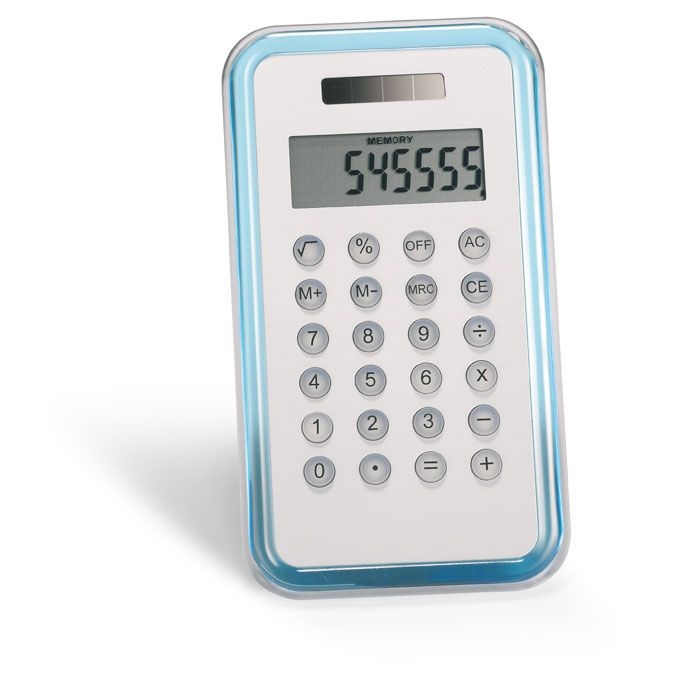 KC2656-23Culca 8-stelliger Rechner_ Transparent Blau