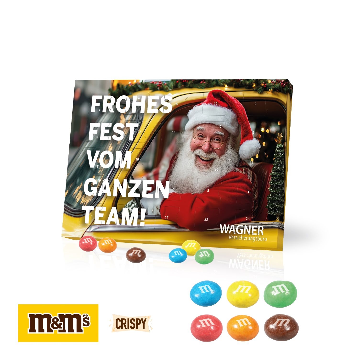 CD95159-02Tisch-Adventskalender mit M_M® Knusperkugeln_ Individuelles Motiv