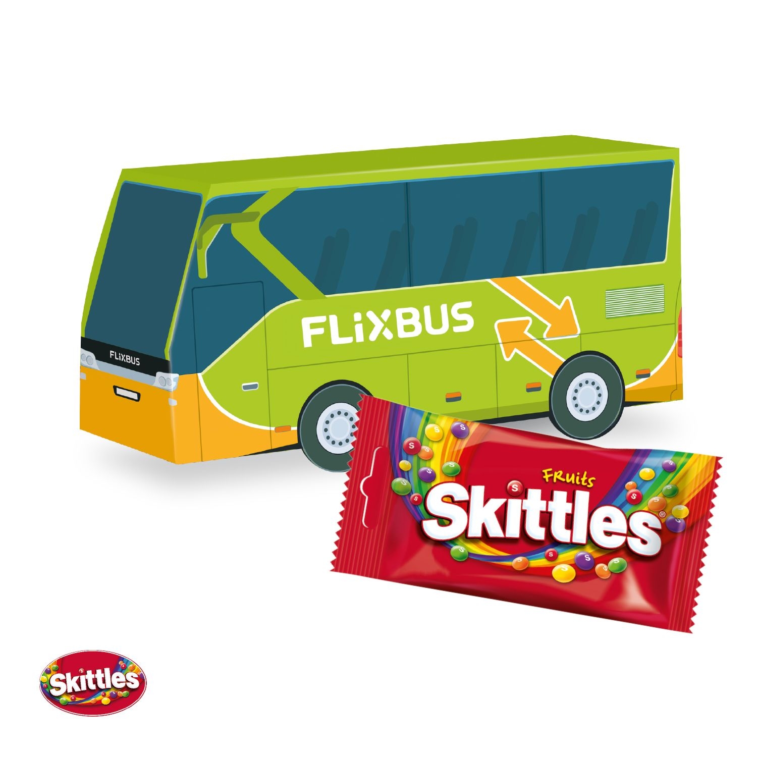 CD916993D Praesent Bus mit Skittles®
