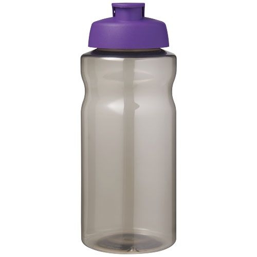 PF210178-3H2O Active® Eco Big Base 1L Sportflasche mit Klappdeckel _ kohle_lila