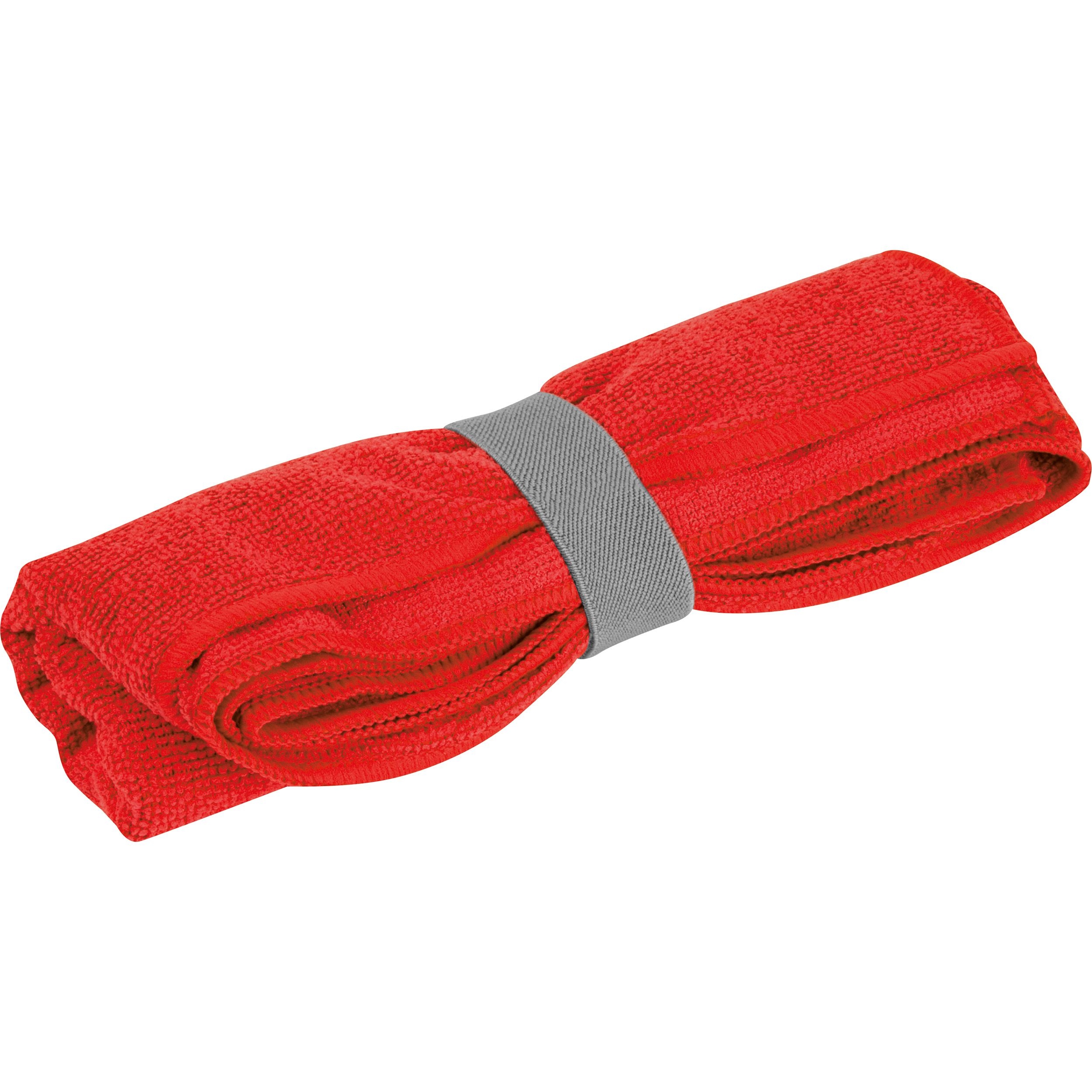 MA74754-05Mikrofaser Handtuch mit Gummiband HUGH_ rot
