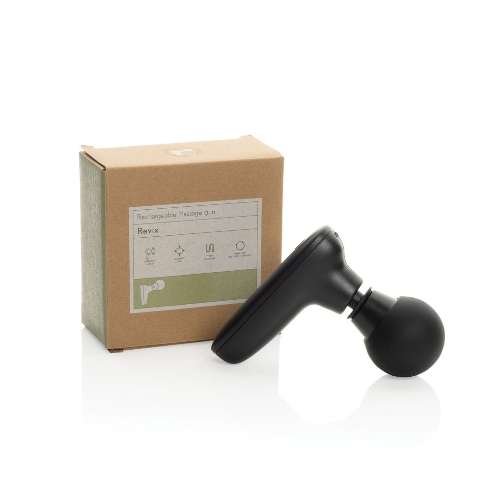XDP457.01-01Revix Massage-Gun aus RCS recyceltem ABS_ schwarz