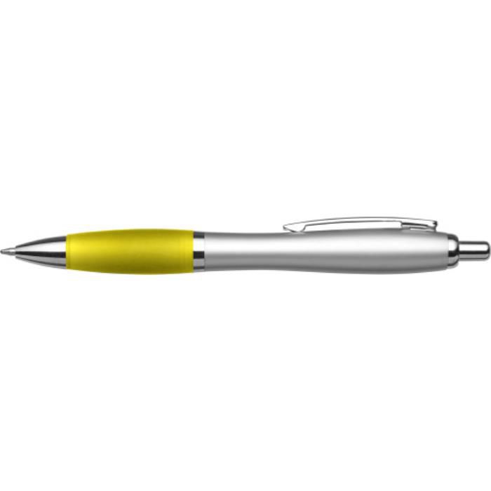 Kugelschreiber aus Kunststoff Cardiff, Gelb