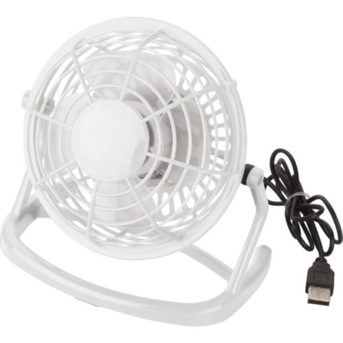 USB-Ventilator aus Kunststoff Preston, Weiß