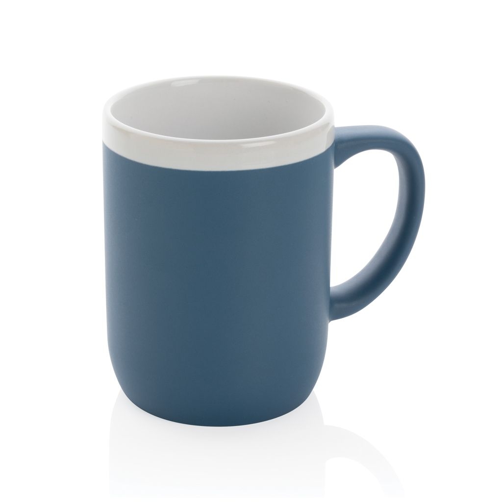 XDP434.09-5Keramiktasse mit weissem Rand_ 300ml_ blau