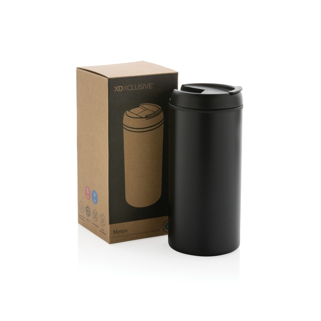 XDP435.04-1Metro Becher Becher aus RCS recyceltem Stainless-Steel_ schwarz