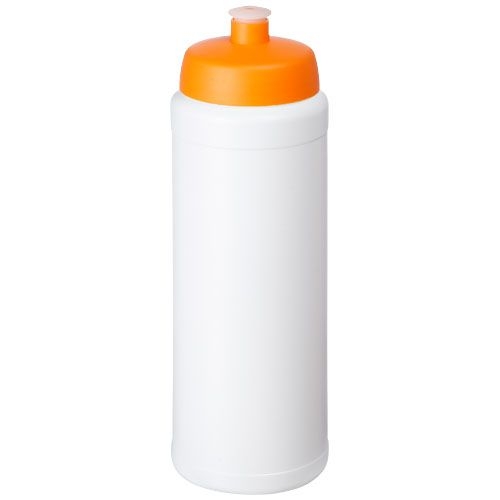 PF210689-8Baseline® Plus grip 750 ml Sportflasche mit Sportdeckel_ weiss_orange PF210689-8Baseline® Plus grip 750 ml Sportflasche mit Sportdeckel_ weiss_orange