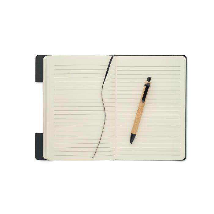 MO2390-03Notemix DIN A5 RPET Notizbuch-Set_ schwarz