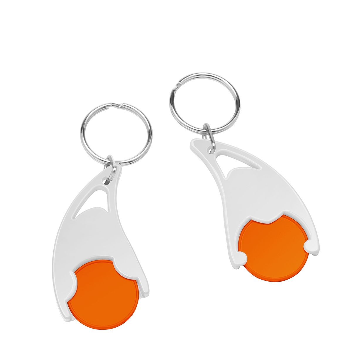 HE7491R-5-0Chiphalter mit  1€-Chip _Epsilon_ orange_ weiss