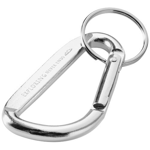 PF104572-4Timor RCS Karabiner Schluesselanhaenger aus recyceltem Aluminium _ silber