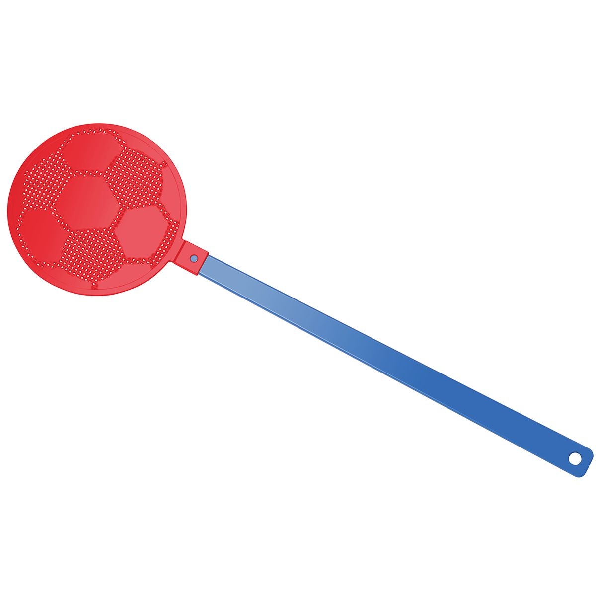 HE8410-3-1Fliegenklatsche _Fussball_ blau_ rot HE8410-3-1Fliegenklatsche _Fussball_ blau_ rot