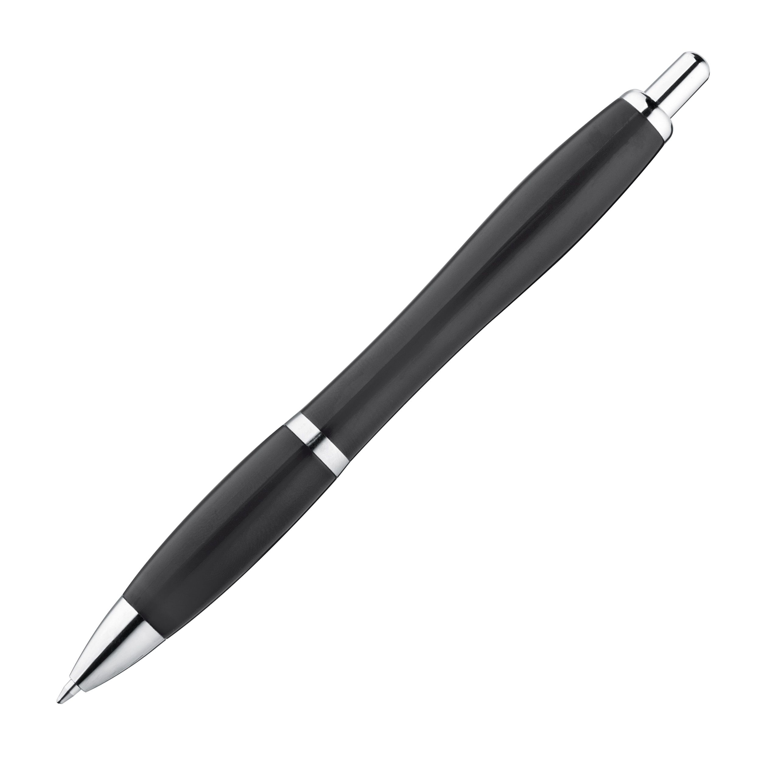 MA11679-03Kunststoffkugelschreiber vollfarbig _ schwarz