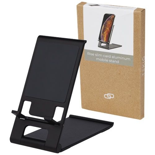 PF124279-1Rise schlanker Aluminium Smartphone Staender_ schwarz