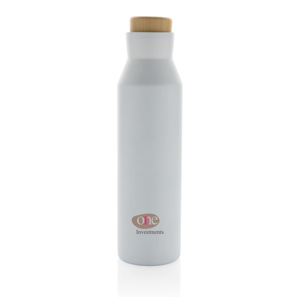 XDP435.52-3Gaia Vakuumflasche aus RCS recyceltem Stainless-Steel_ weiss
