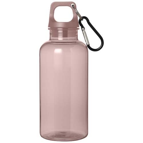 PF100778-9Oregon 400 ml RCS-zertifizierte Trinkflasche aus recyceltem Kunststoff mit Karabiner _ altrosa