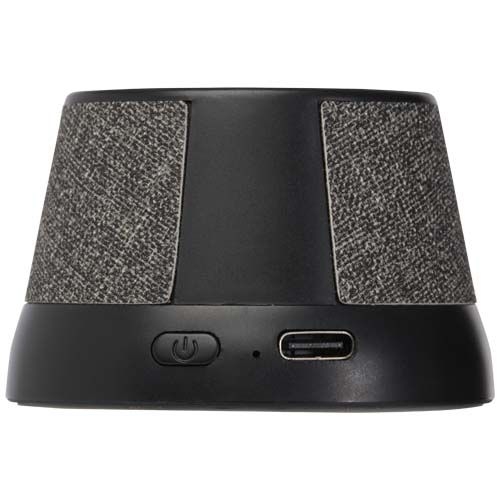 PF124452-1Horna 3 W kabelloser magnetischer Lautsprecher aus recyceltem Kunststoff_ schwarz