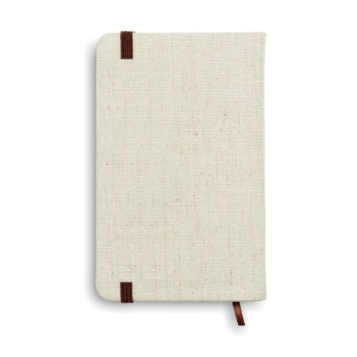 MO6930-13DIN A6 Notizbuch mit Canvas_ Beige