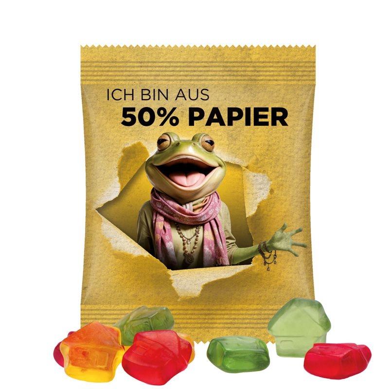 JG17062-6Minituete 15g_ Fruchtgummi Standardformen_ Haus_ transparente Folie