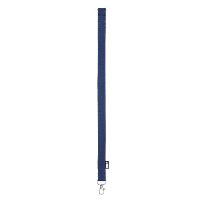 MO6100-04Lany Rpet Lanyard RPET 20mm_ blau