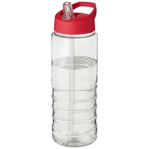 PF210877-12H2O Active® Treble 750 ml Sportflasche mit Ausgussdeckel_ transparent_rot PF210877-12H2O Active® Treble 750 ml Sportflasche mit Ausgussdeckel_ transparent_rot