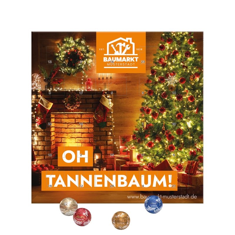 JG20029-1Mini Kugel Adventskalender_ Lindor Mini Kugeln_ Motiv-Vorlage