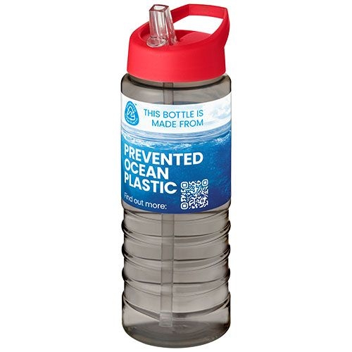 PF210482-3H2O Active® Eco Treble 750 ml Sportflasche mit Stuelpdeckel_ kohle_rot