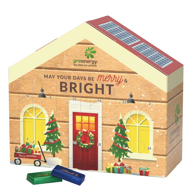 JG20022-1Adventskalender Haus_ Lindt Schokotaefelchen_ Motiv-Vorlage