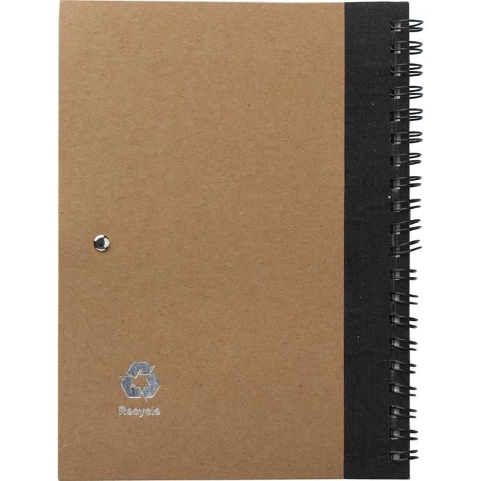 GI2715-29Notizbuch aus recyceltem Papier Stella_ hellgruen