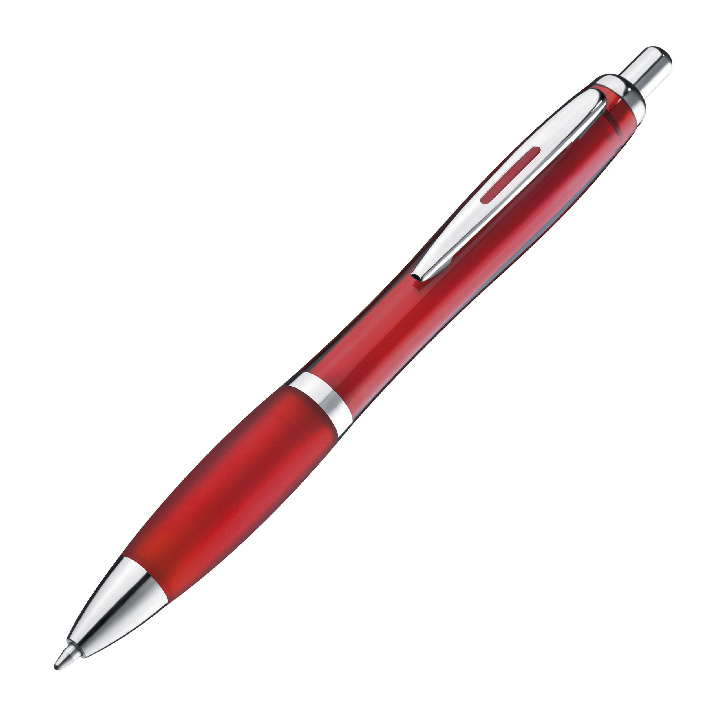 MA11682Kugelschreiber mit farbig transparentem Schaft