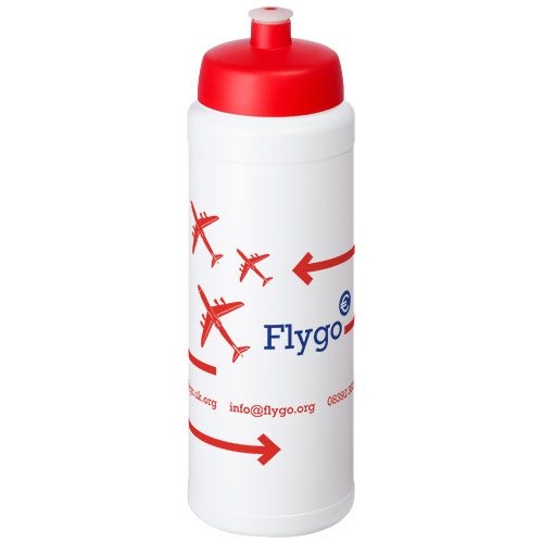 PF210690-4Baseline® Plus 750 ml Flasche mit Sportdeckel_ weiss_rot
