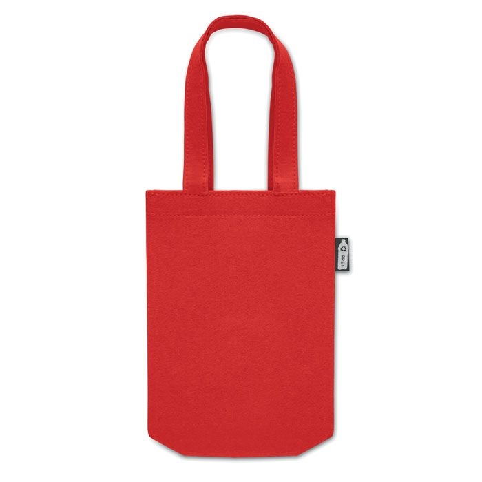 MO2408-05Feltote Kleine Tasche RPET-Filz_ rot