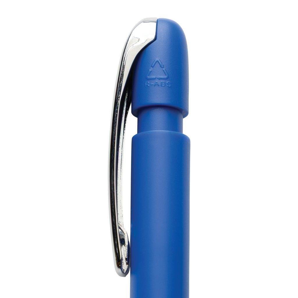 XDP611.39-05Glide GRS-zertifizierter rABS Stift mit Metallclip_ blau
