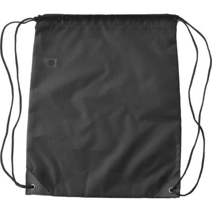 Turnbeutel aus Polyester Enrique, Schwarz