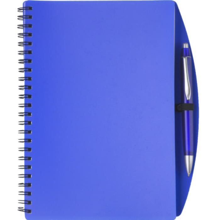 GI5140-05Notizbuch aus Kunststoff Solana_ Blau