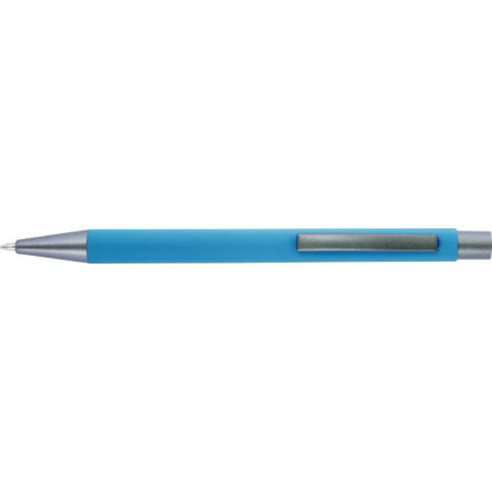 GI8298-18Kugelschreiber mit Softtouch-Oberflaeche und Glanzgravur Emmett_ Hellblau GI8298-18Kugelschreiber mit Softtouch-Oberflaeche und Glanzgravur Emmett_ Hellblau