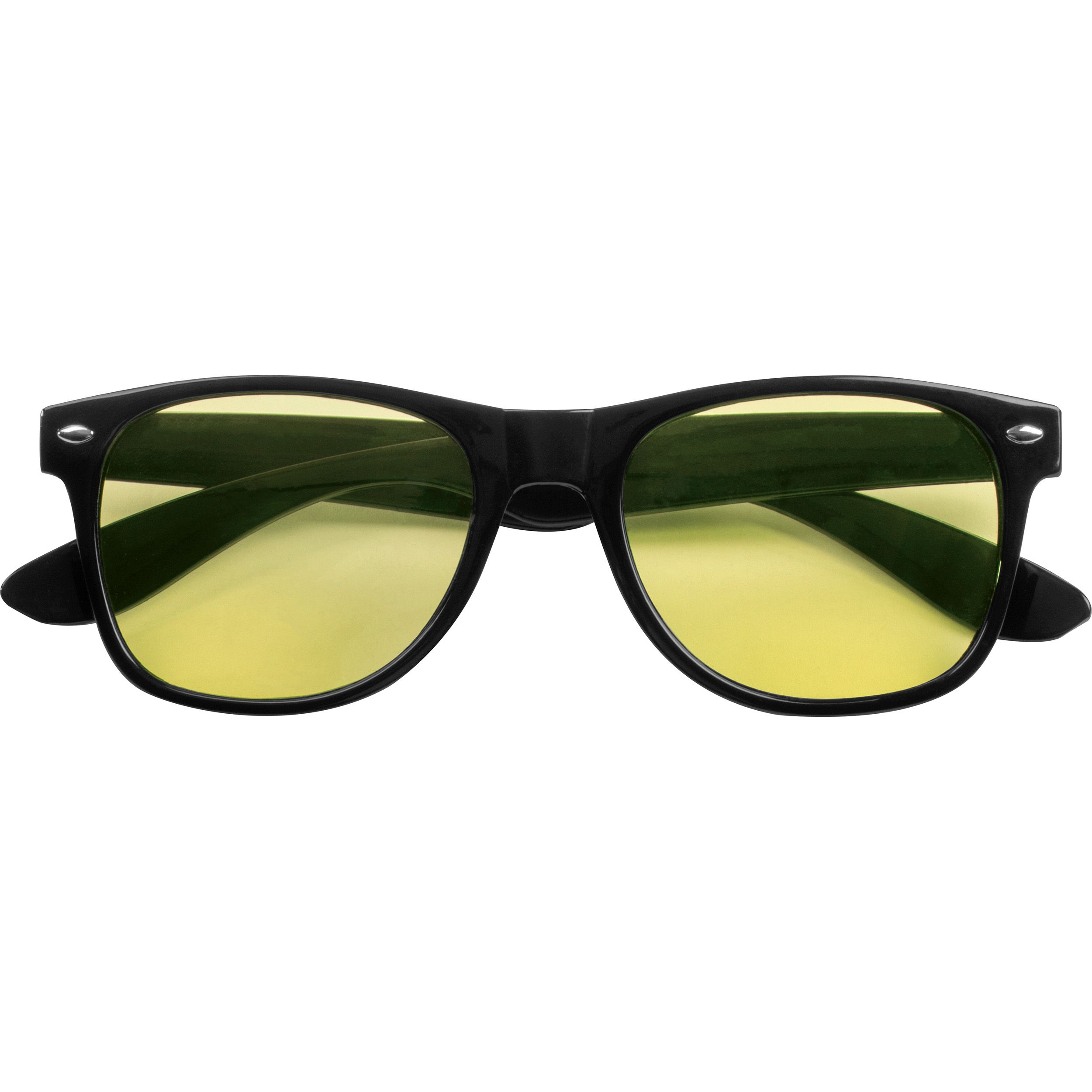 MA52465-08Sonnenbrille mit farbigen Glaesern_ gelb
