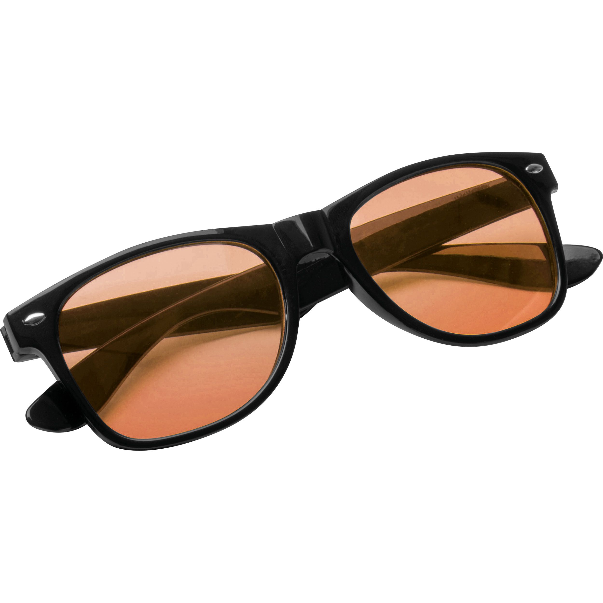 Sonnenbrille mit farbigen Gläsern, orange