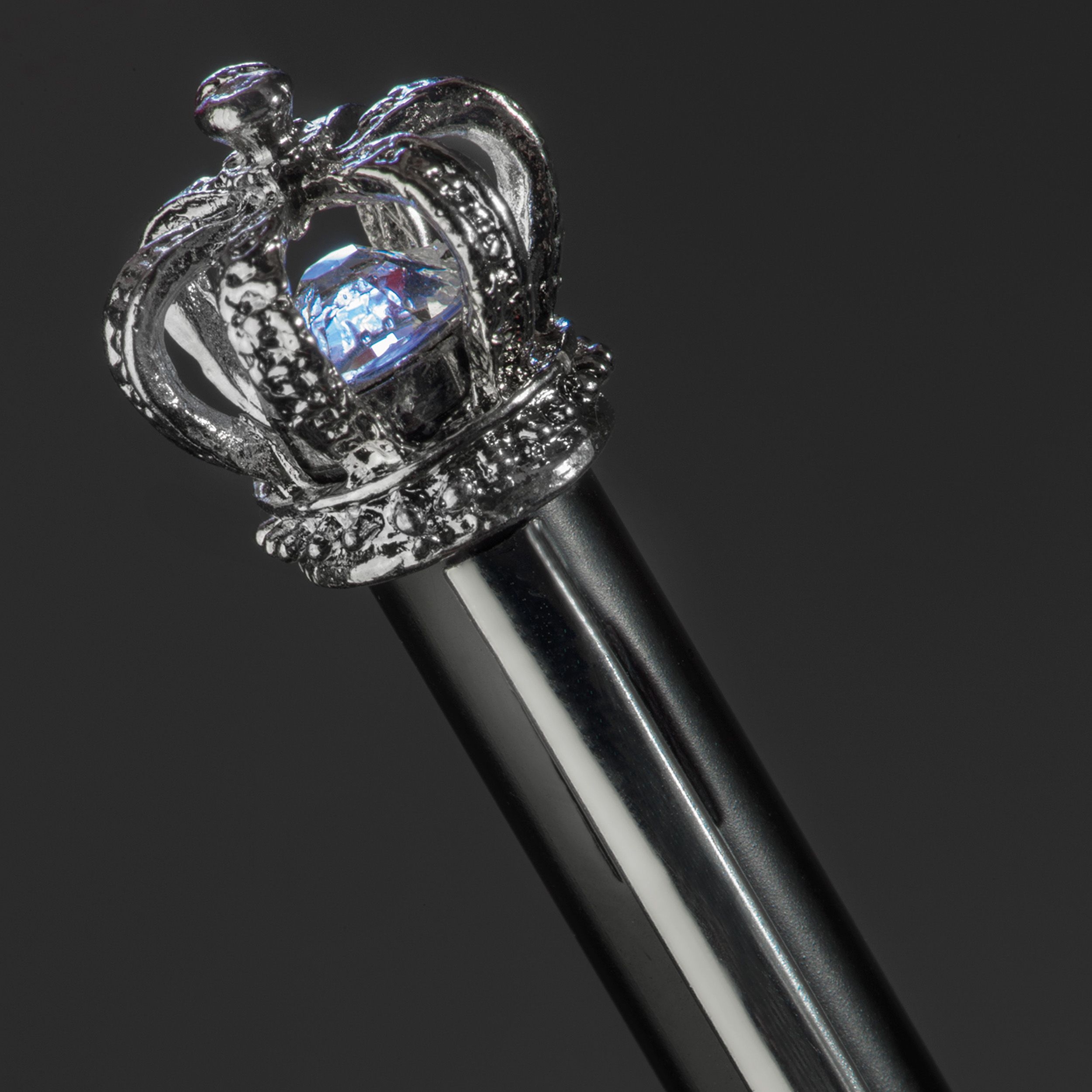 MA10488-03Kugelschreiber aus Metall mit Krone_ schwarz